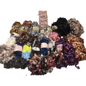 BERNAT BOA Furs Eyelash Yarn Mixed Lot Novelty Faux Fur Textured Crafting Skeins